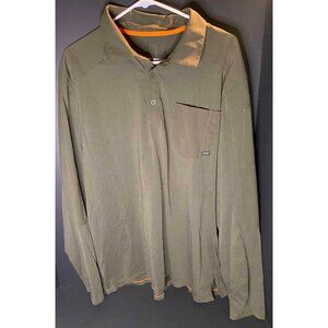 5.11 Tactical Artillery Long Sleeve Polo Shirt Green Collared Mens XL 72125-191